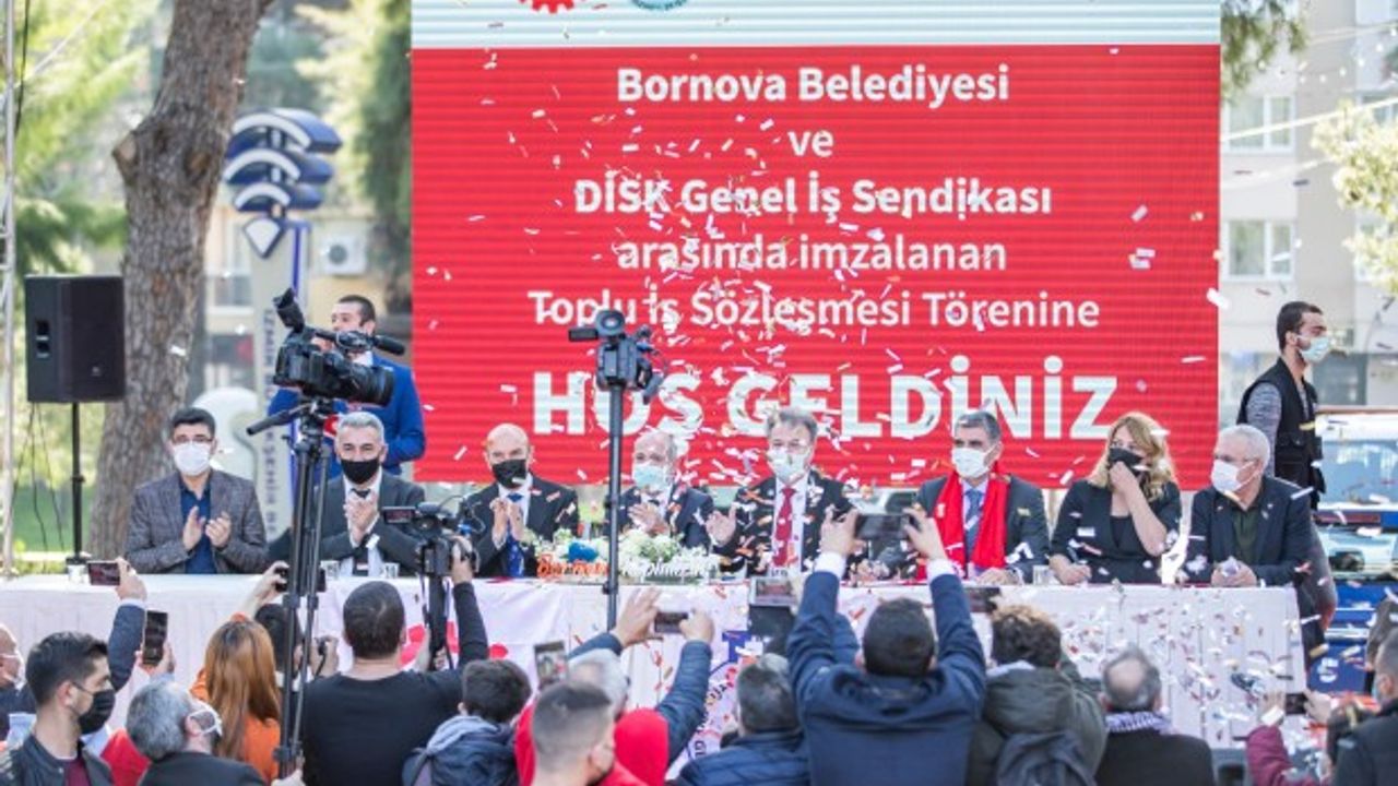 Bornova Belediyesi’nde toplu sözleşme sevinci! En düşük maaş 5 bin 890 TL