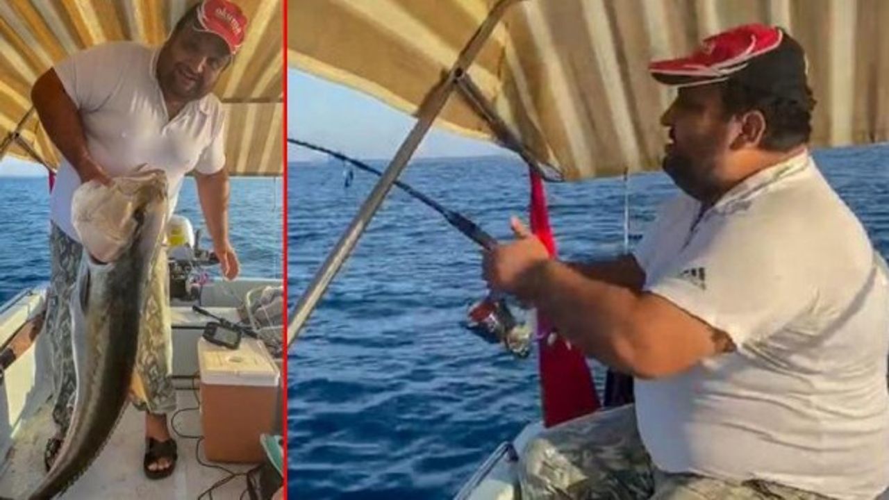 Tam 30 kilo ağırlığında... Amatör balıkçı yakaladı