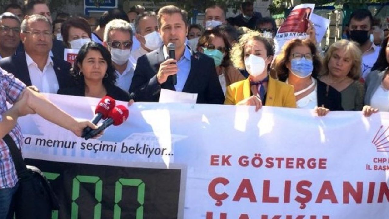 CHP İl Başkanı Yücel: "Milyonlarca memur 3600 ek gösterge için CHP iktidarını bekliyor"