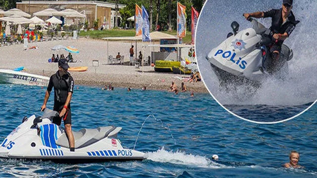 Antalya'da deniz polisi, jet-ski ile hayat kurtaracak