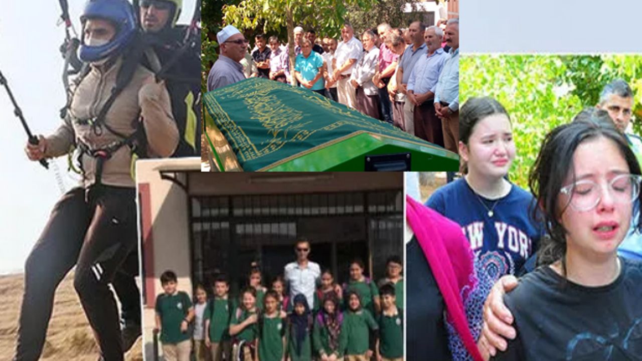 Yamaç paraşütü yaparken hayatını kaybetmişti! Okul müdürü Cengiz Gültekin'e acı veda