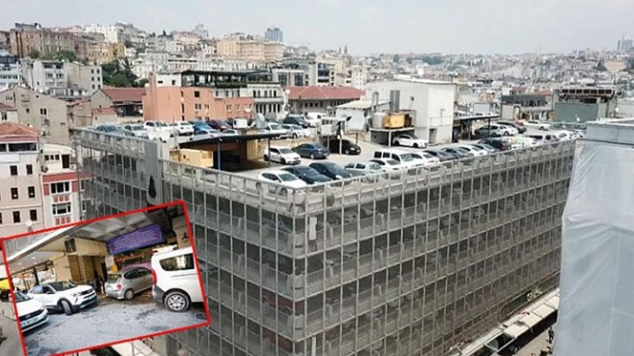 Karaköy'deki otopark kapatıldı, habersiz olanlar park yeri aradı