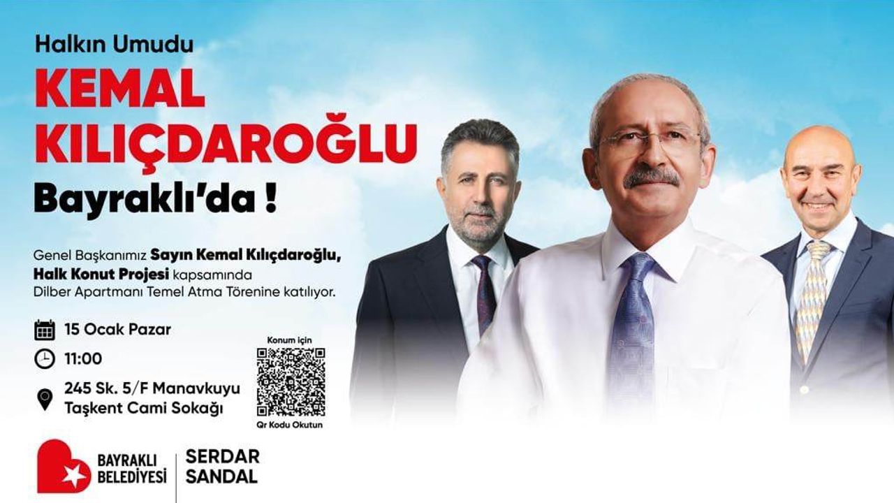 Kılıçdaroğlu depremzedeler için Bayraklı’ya geliyor... Temel atacak