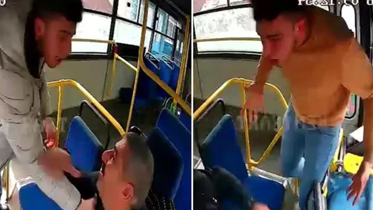 Halk otobüsü şoförüne saldırı... Defalarca yumrukladı