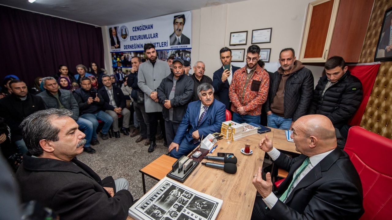Başkan Soyer’den Cengizhan Erzurumlular Derneği'ne ziyaret