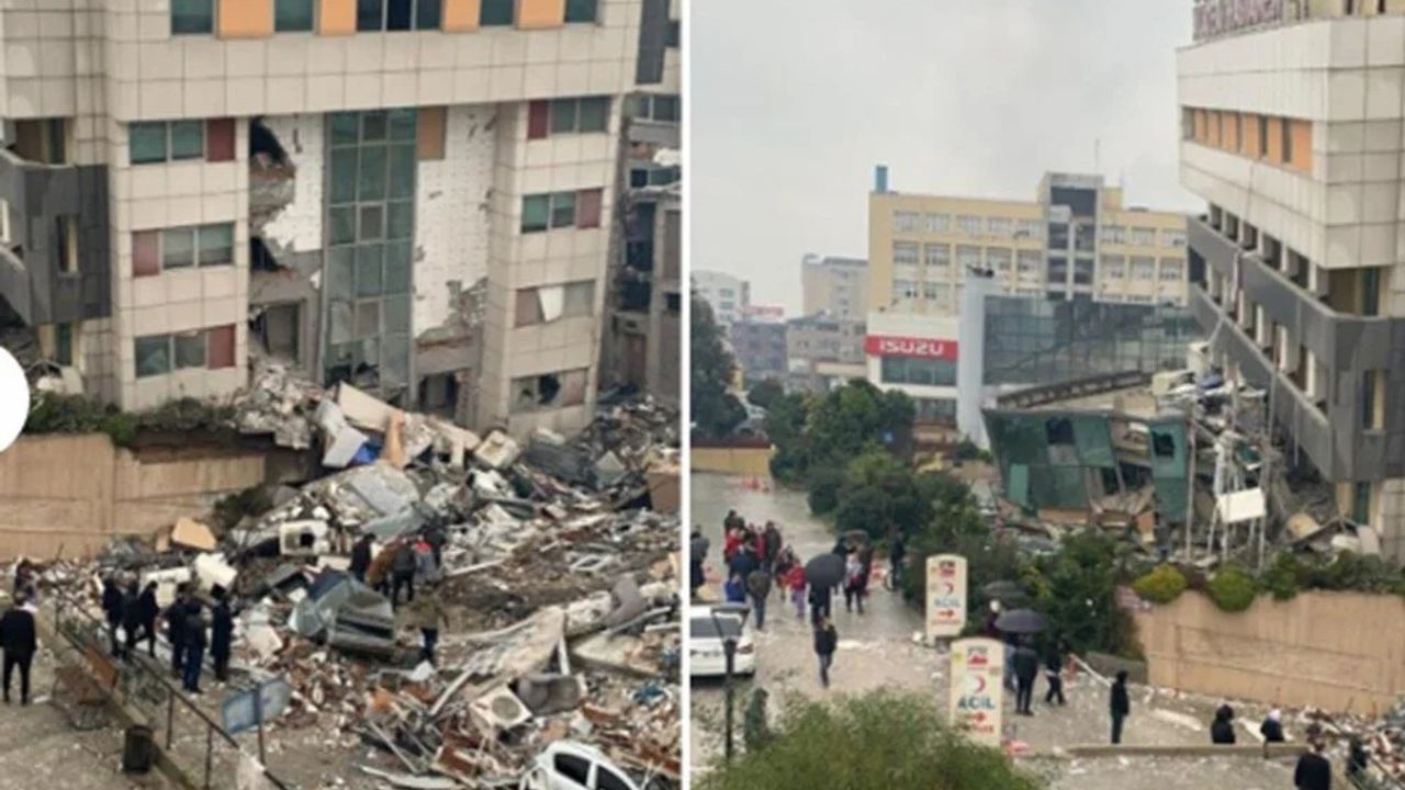 Depremlerin öncesi ve sonrası büyük yıkımı acı bir şekilde gösteriyor