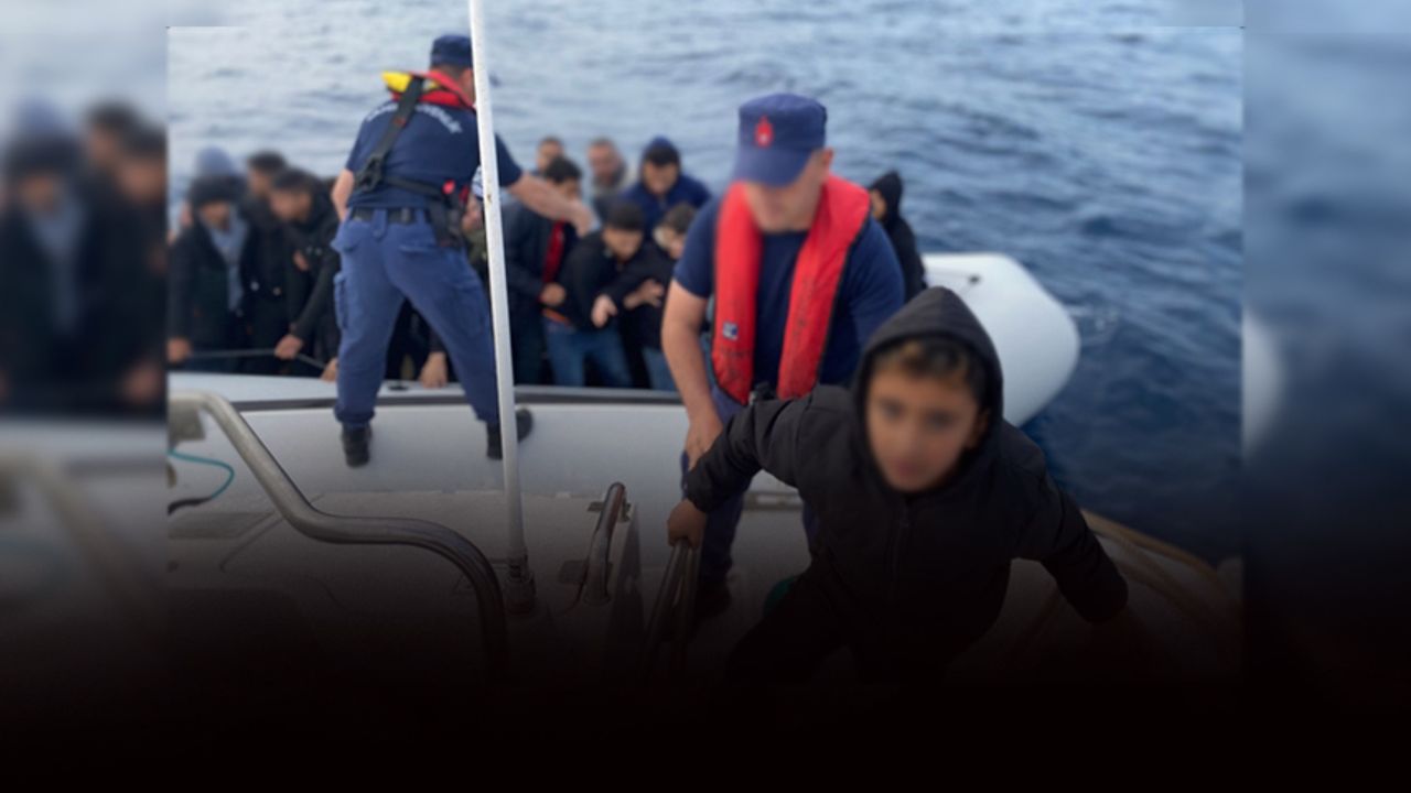 İzmir açıklarında can pazarı! 79 düzensiz göçmen kurtarıldı