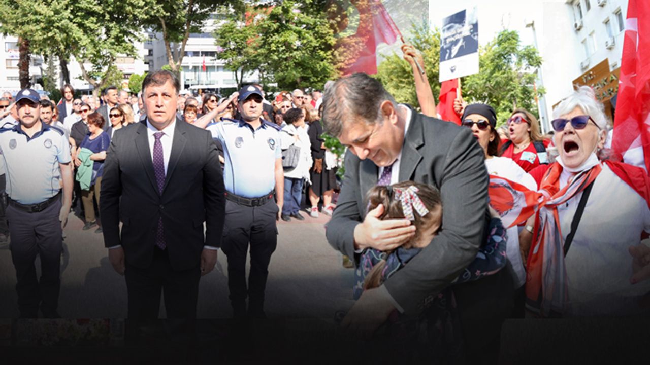 Karşıyaka'da 19 Mayıs için çelenk töreni... Başkan Tugay: 'Atamızın izinden yürüyoruz'