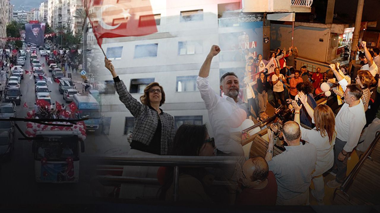 6 saatlik kutlama konvoyu... Bayraklı'da 19 Mayıs coşkusu sokaklara taştı