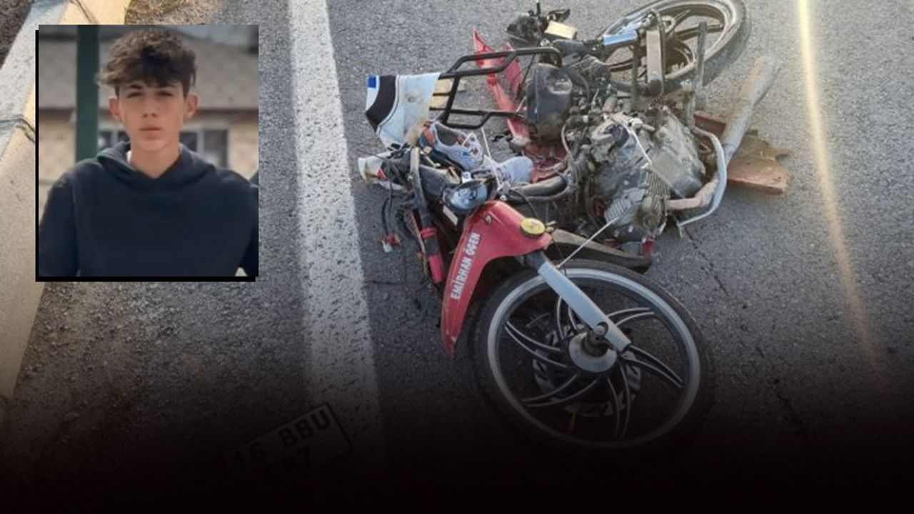 12 gün önce motosikleti ile kaza yapmıştı... 16 yaşındaki Emirhan hayata tutunamadı