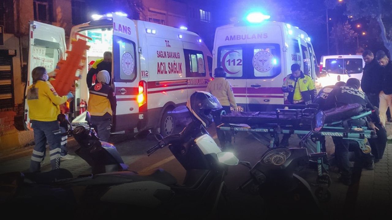 İki motosiklet birbirine girdi... Feci kazada 3 kişi yaralandı