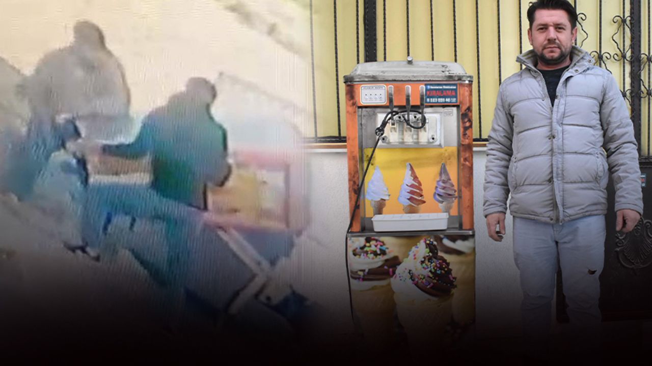 İzmir'de 150 kiloluk dondurma makinesini güpegündüz çaldılar