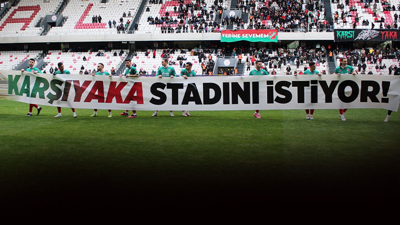 Kritik maç öncesi futbolculardan mesaj... Karşıyaka 'stadını' istiyor!