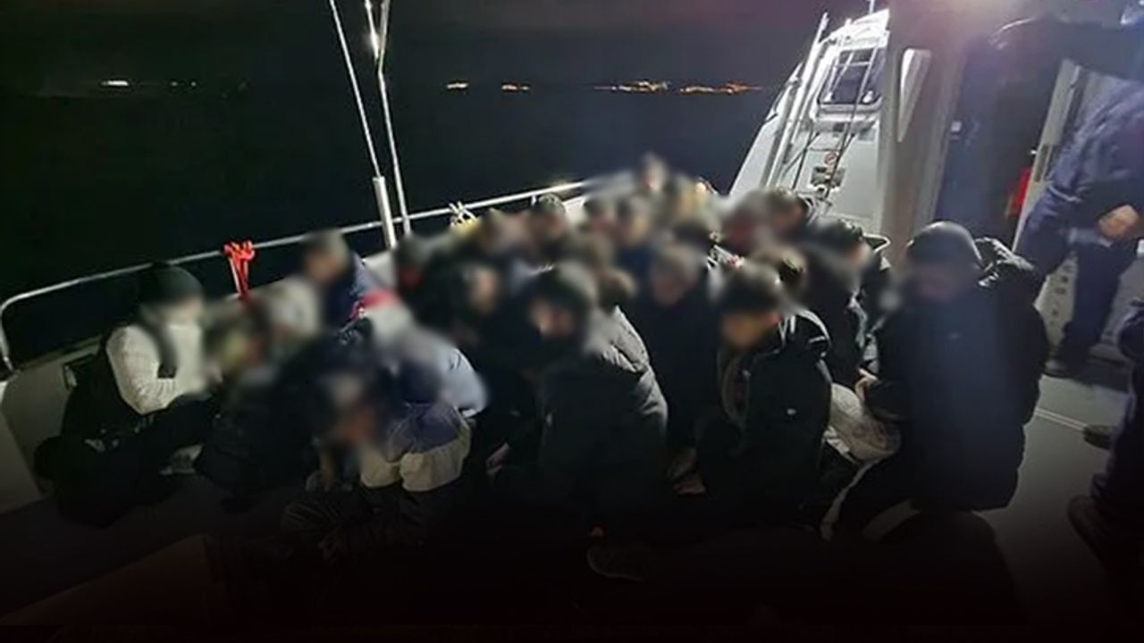 İzmir açıklarında kaçak avı... 42 göçmen yakalandı!
