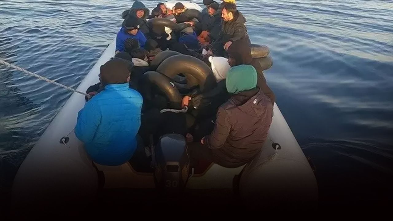 İzmir açıklarında kaçak avı... 29 göçmen yakalandı!