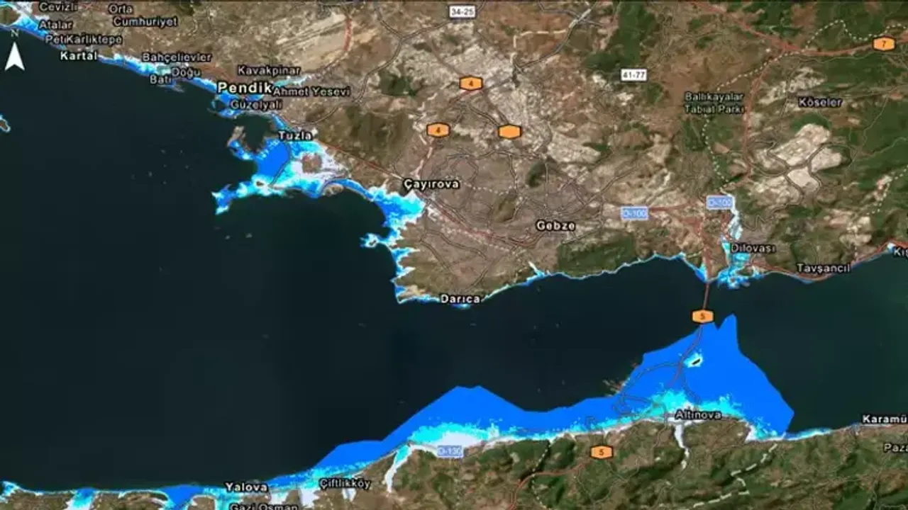 Harita yayınladı: İşte Marmara'da tsunami riski olan kıyılar