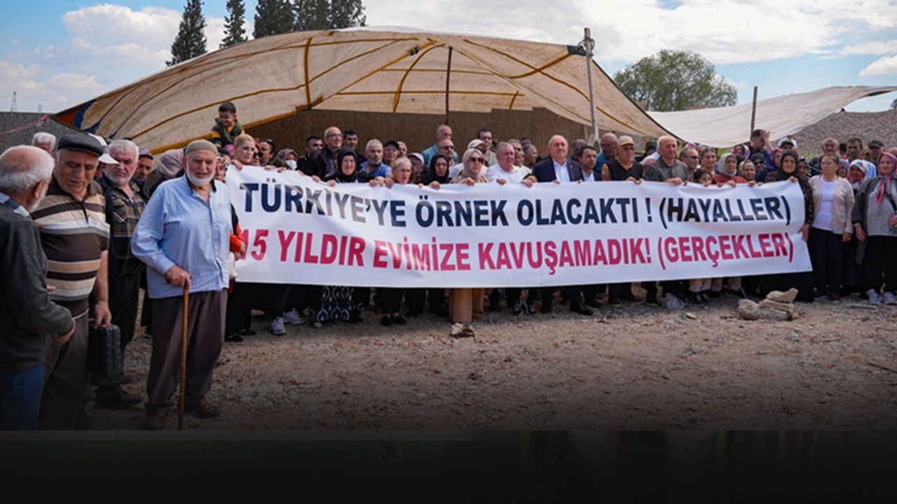 İzmir'de kentsel dönüşüm protestosu: Hak sahiplerinden çadırlı eylem!