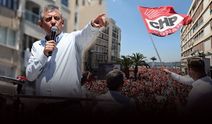 Özgür Özel'in İzmir mitinginden kareler