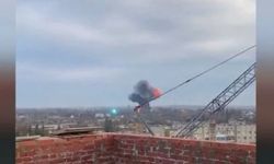 Füze saldırısı: Kiev'de iki bina vuruldu