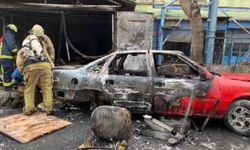 Zeytinburnu'nda oto tamircide yangın