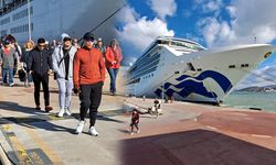 Kuşadası'na kruvaziyerle 1997 turist geldi