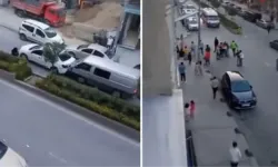 Kavgayı izlerken kazaya neden oldu