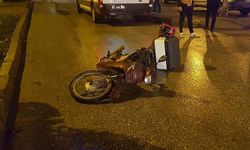 Manisa'da devrilen motosikletin sürücüsü yaralandı