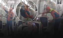 Örümcek adam İZBAN'da!