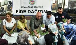 Kemalpaşa'da fideler toprakla buluşuyor