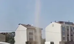 Şehrin ortasında hortum paniği!