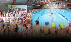 Karşıyakalı çocuklar yüzme öğreniyor... Başkan Tugay: "Ayda 1100 evladımızı spora kazandırıyoruz"