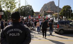 Afyonkarahisar'da Filistinlilere destek gösterisi yapıldı