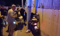 Aydınlatma direği ile istinat duvarı arasına sıkışan motosiklet sürücüsü öldü
