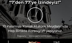 İzmirliler'den 7’den 77’ye İzindeyiz! koreografisi