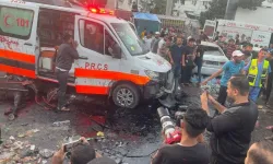Gazze'de ambulans konvoyu vuruldu!