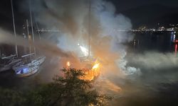 Fethiye'de teknede çıkan yangın söndürüldü