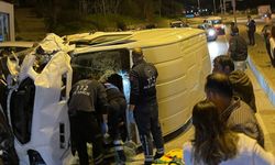 Bodrum'da zincirleme trafik kazası güvenlik kamerasına yansıdı