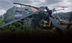 İzmir'de panik anları.. Askeri helikopter zorunlu iniş yaptı