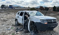 Kütahya'da devrilen otomobilin sürücüsü hayatını kaybetti