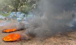 Datça'da çıkan orman yangını büyümeden söndürüldü