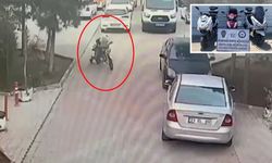 Sipariş verip gelen kuryenin motosikletini çaldılar