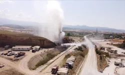 Denizli'de sondaj kuyusundan püsküren su kontrol altına alındı