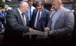 Başkan Tugay yerinde inceledi... O noktada trafik soruna neşter!