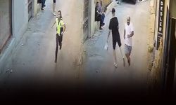 İzmir'de polisten kaçan kişiyi çelme takarak durdurdu... O anlar kameralara böyle yansıdı!