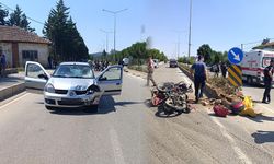 Denizli'de otomobil ile çarpışan motosikletin sürücüsü öldü