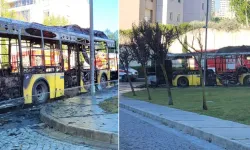 Seyir halindeki otobüs alev alev yandı... Kullanılamaz hale geldi!