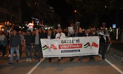 Kütahya'da vatandaşlar Gazze için "sessiz yürüyüş" yaptı