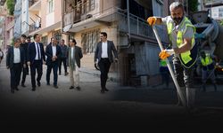Bornova’nın yokuşları daha güvenli olacak... Beton yol seferberliği