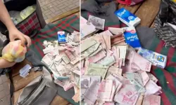 Dilencinin üstünden çıkanlar şoke etti!