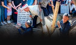 Küçük kızından karanfilli veda... Dostunu elleriyle toprağa verdi